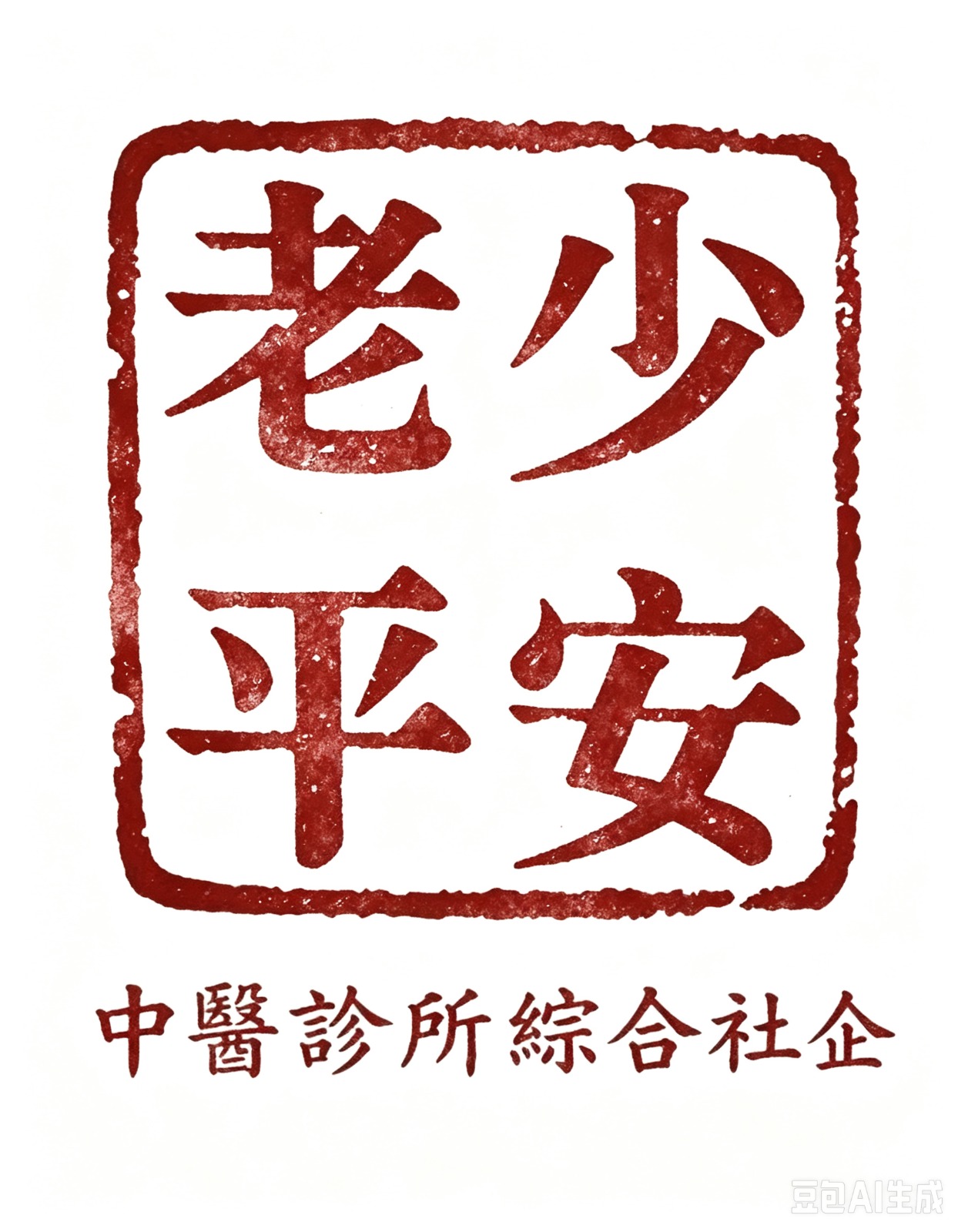 老少平安印章Logo